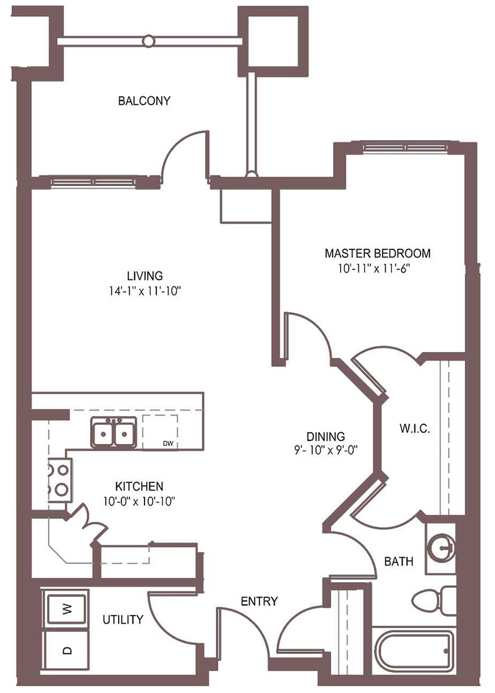 Sanderson_Unit-1231 Unit 1231 floor plan