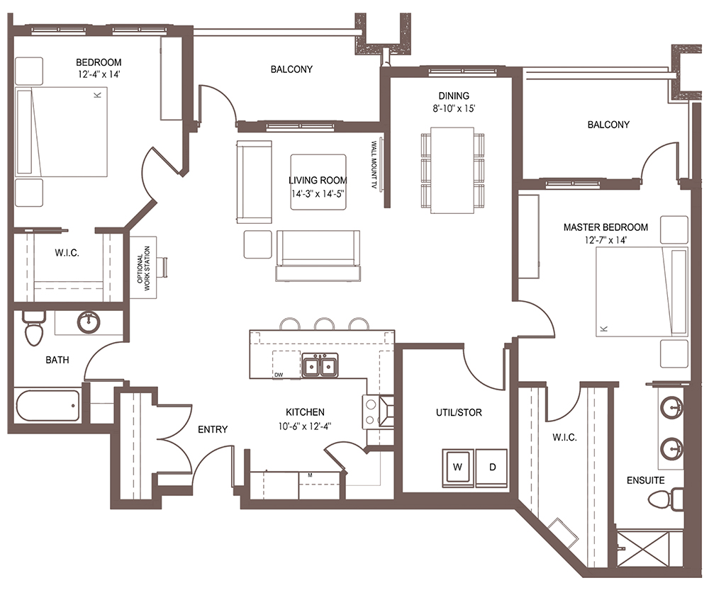 Sanderson_Unit-1303 Unit 1303 floor plan