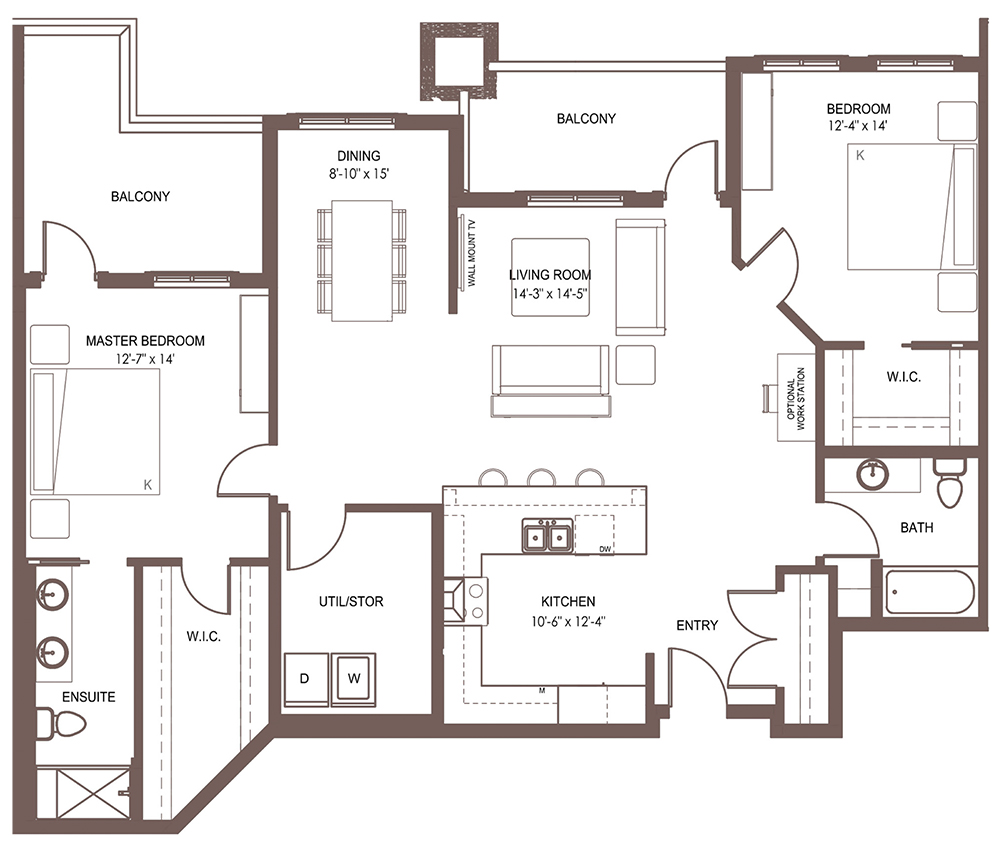 Sanderson_Unit-1303 Unit 1303 floor plan