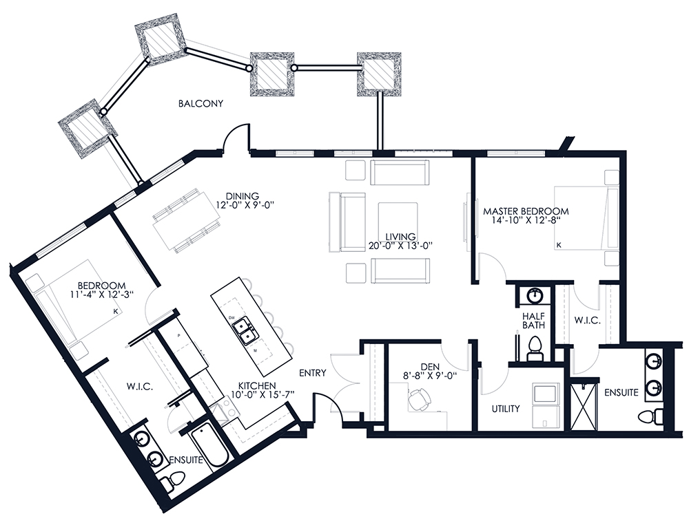 Sanderson_Unit-A111 Unit A111 floor plan
