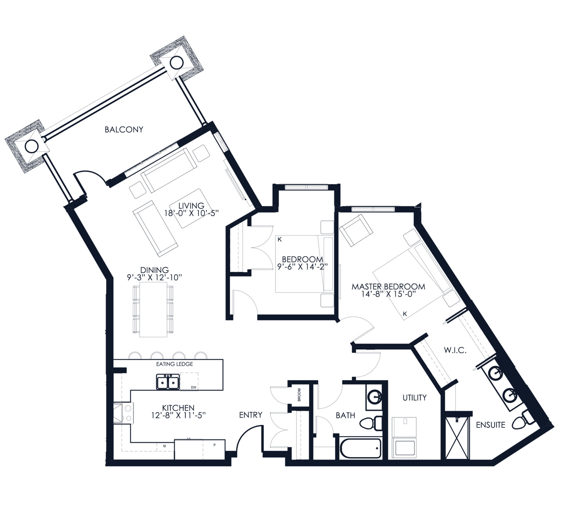 Sanderson_Unit-A112-212-312 Unit A112-212-213 floor plan